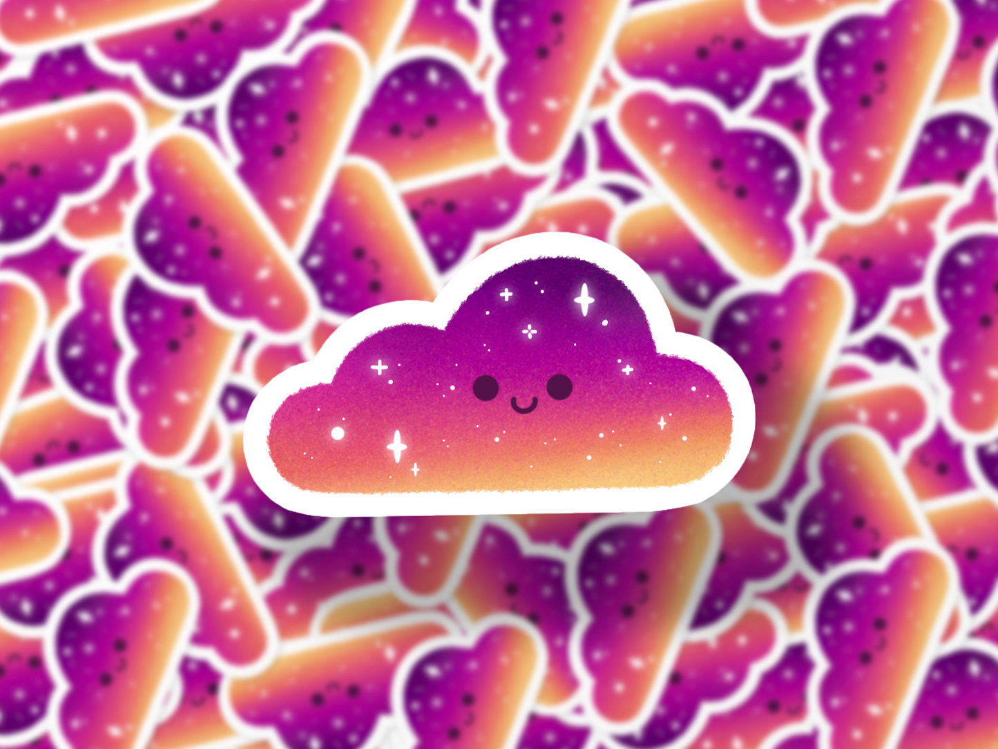 Sticker Kawaii Nuage "Dreamy Sky"