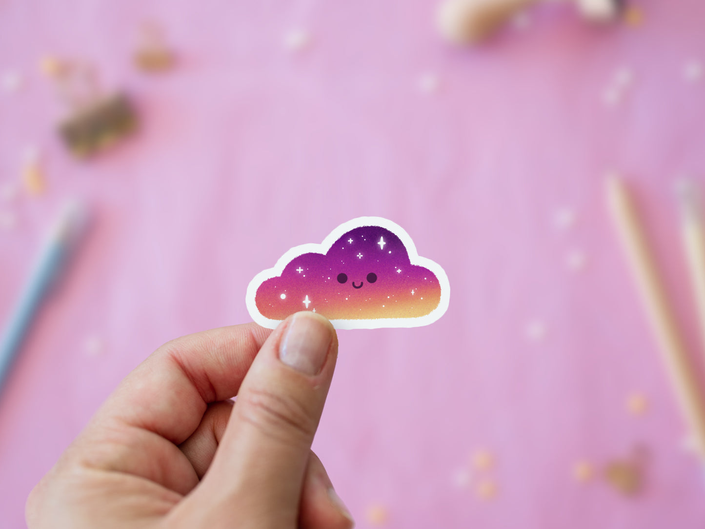 Sticker Kawaii Nuage "Dreamy Sky"