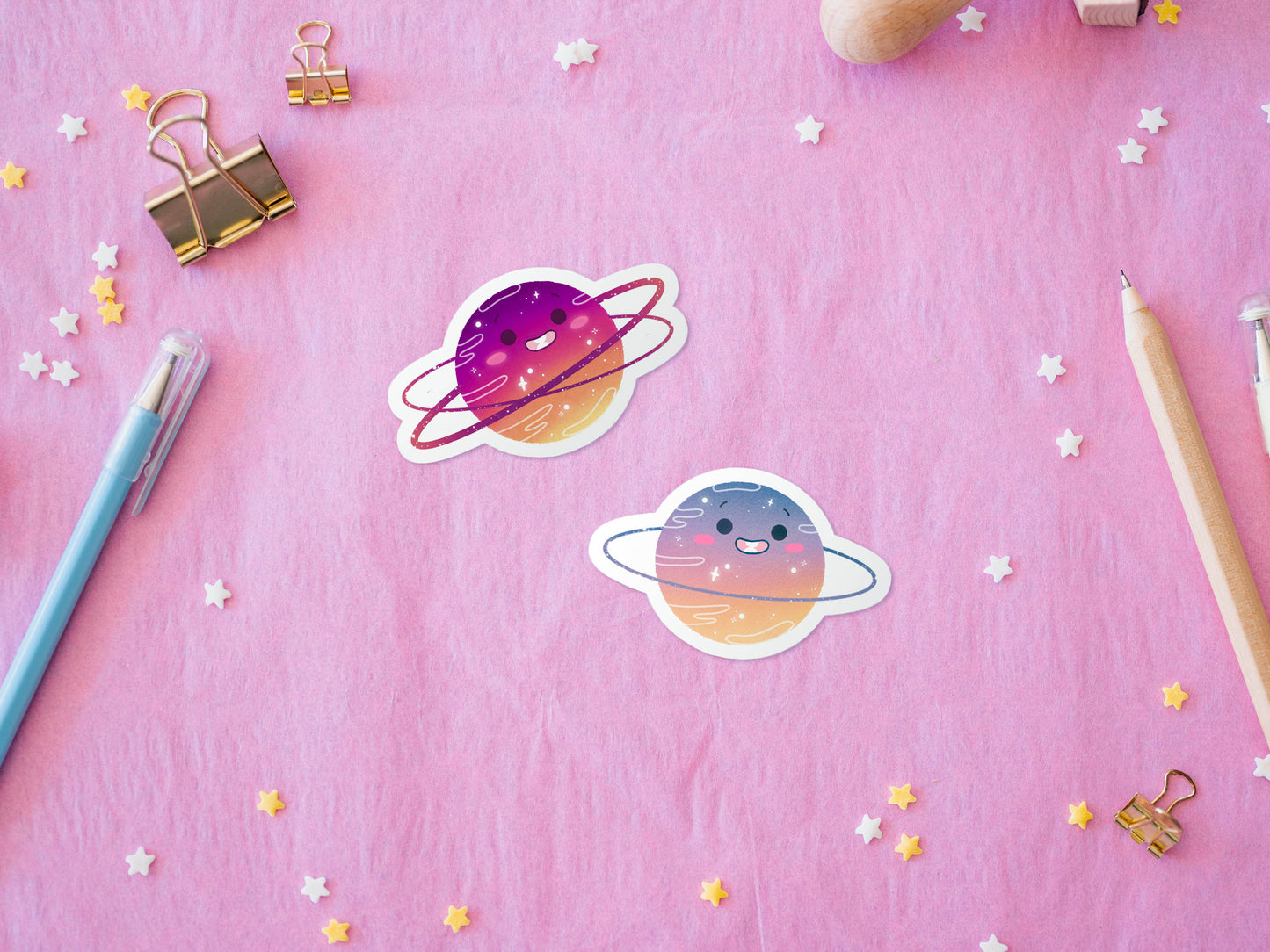 Sticker Kawaii Planète "Dreamy Sky"
