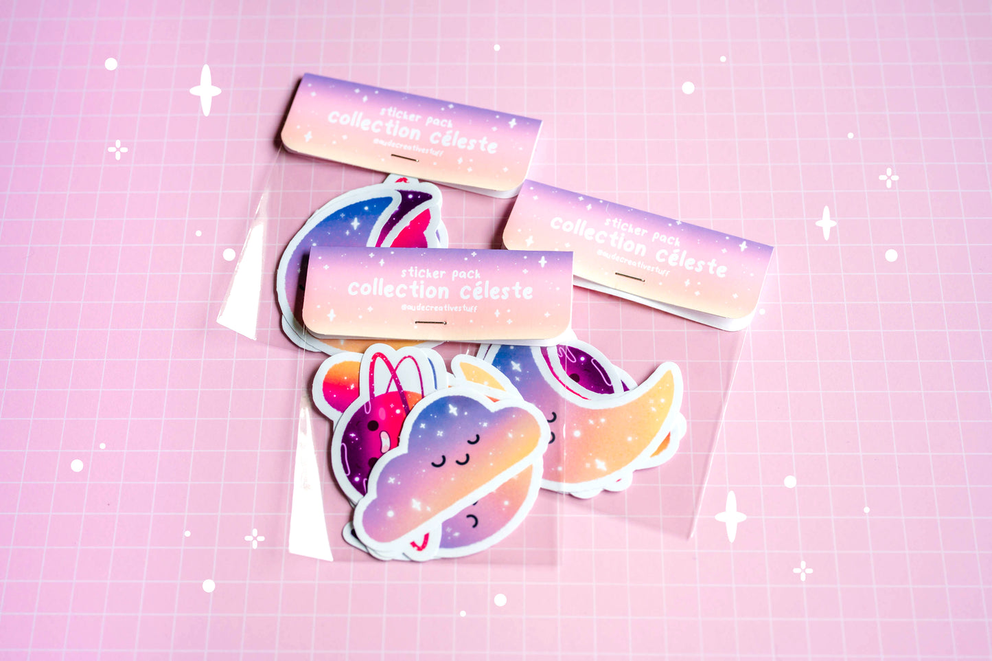 Lot de 6 Stickers Kawaii Thème Rêverie