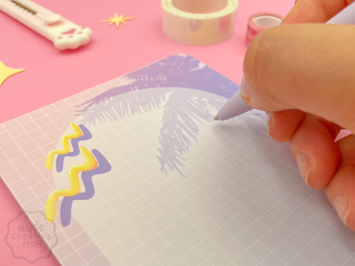 Bloc-Notes Mignon Thème Summer PoolSide de 25 feuilles au format A6
