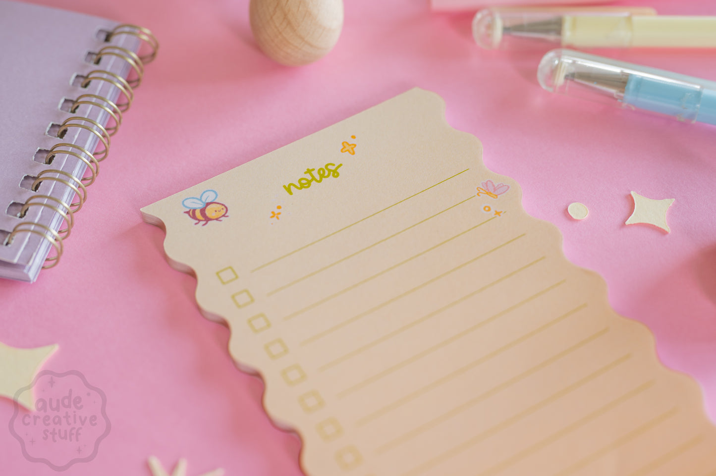 Bloc-notes To-do List Grenouille en forme de vague