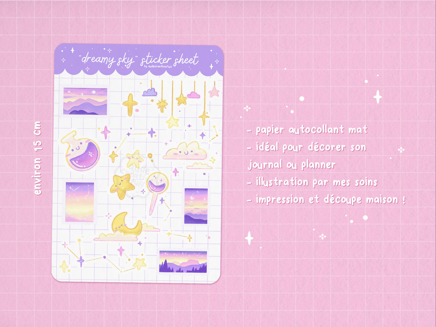 Stickers Journaling Thème Rêverie
