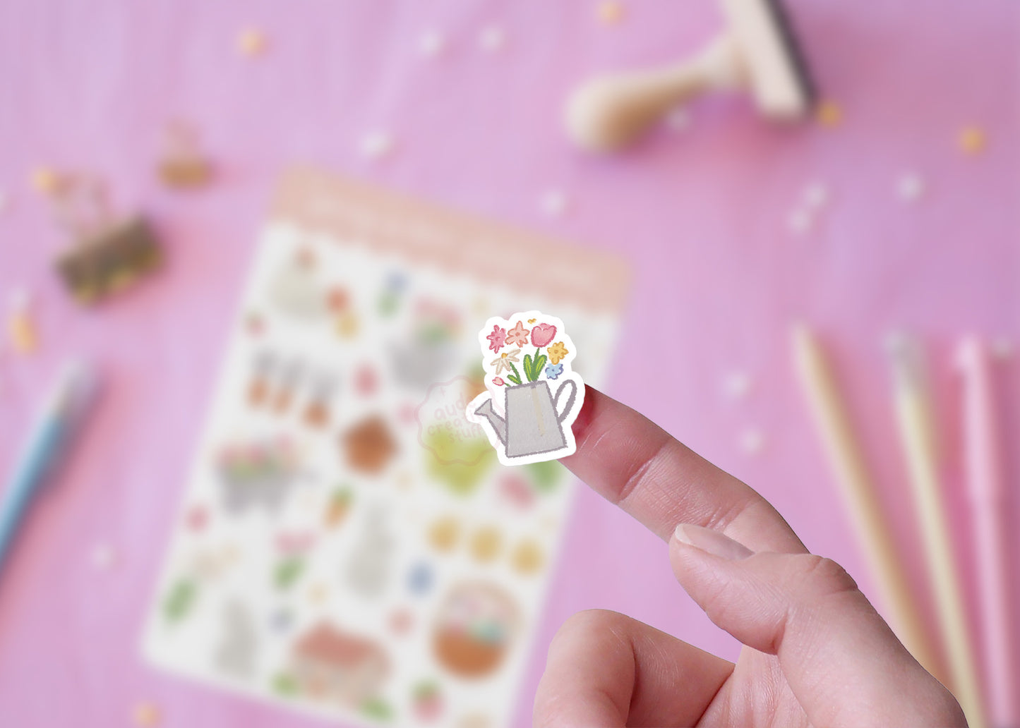 Stickers Journaling Thème Printanier "Jardin Mignon"
