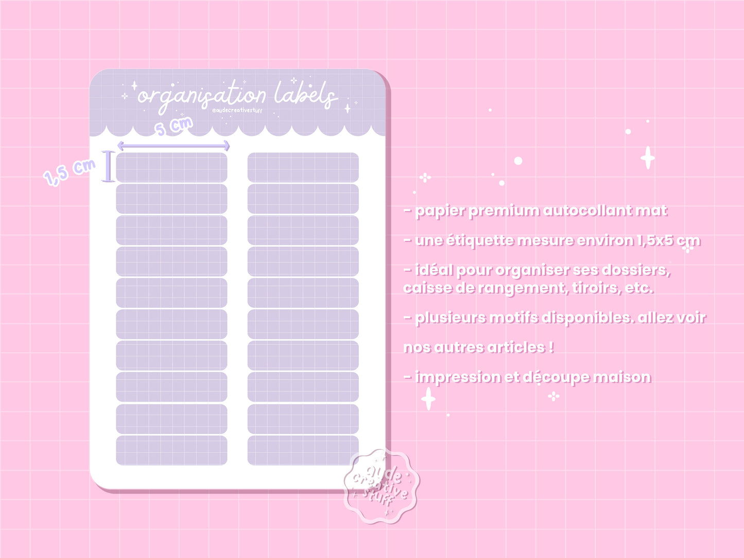 Étiquettes Autocollantes Colorées pour organiser ses dossiers