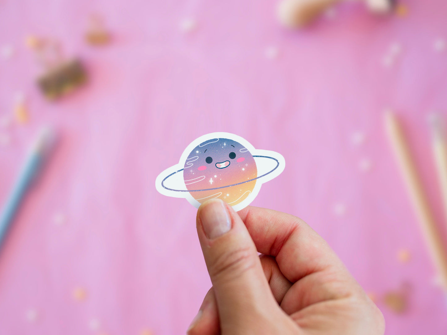 Sticker Kawaii Planète "Dreamy Sky"