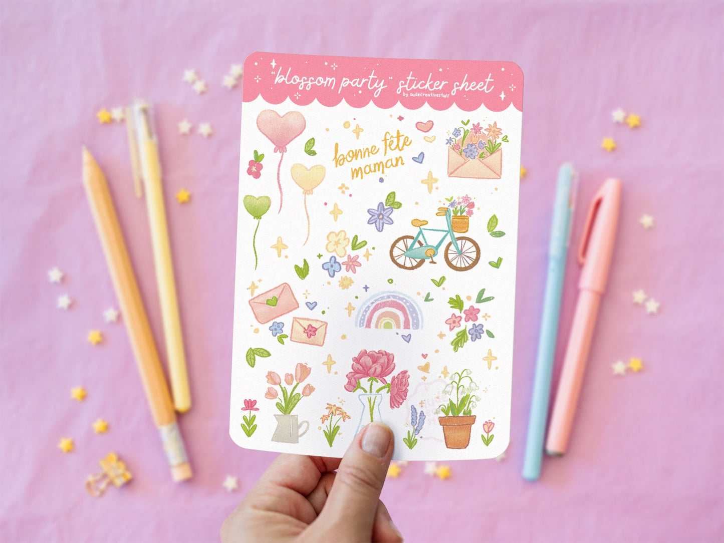 Stickers Journaling Thème Fête des Mères
