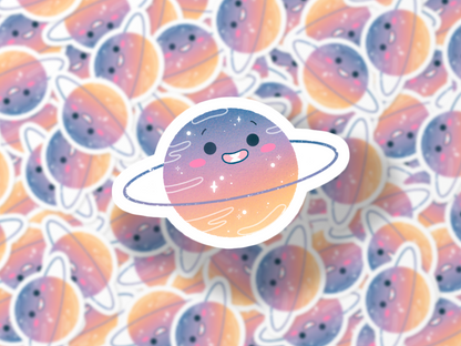 Sticker Kawaii Planète "Dreamy Sky"
