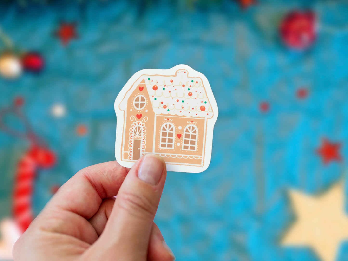 Lot 7 Stickers Mignons de Noël
