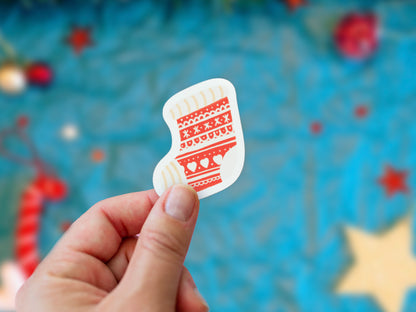 Lot 7 Stickers Mignons de Noël