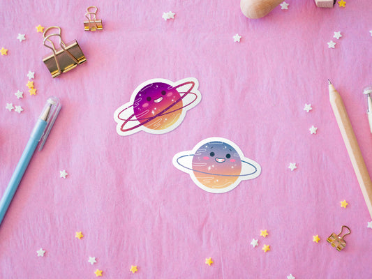 Sticker Kawaii Planète "Dreamy Sky"