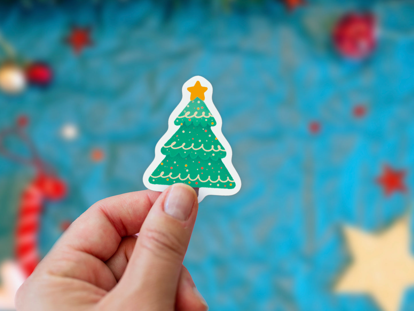 Lot 7 Stickers Mignons de Noël