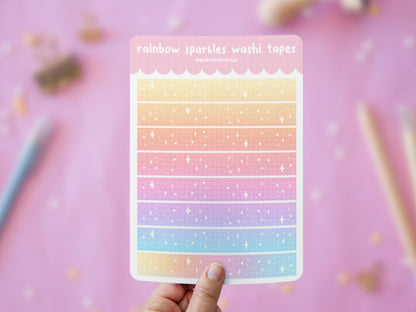 Stickers Journaling Thème Arc-en-Ciel Etoilé