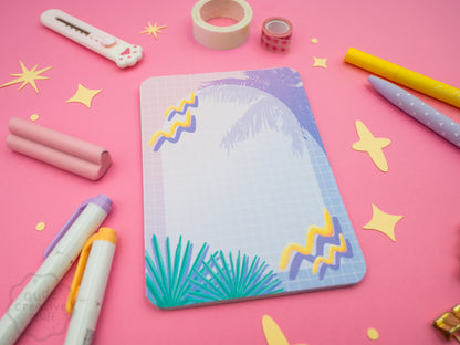 Bloc-Notes Mignon Thème Summer PoolSide de 25 feuilles au format A6