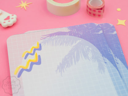 Bloc-Notes Mignon Thème Summer PoolSide de 25 feuilles au format A6