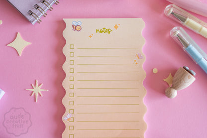 Bloc-notes To-do List Grenouille en forme de vague