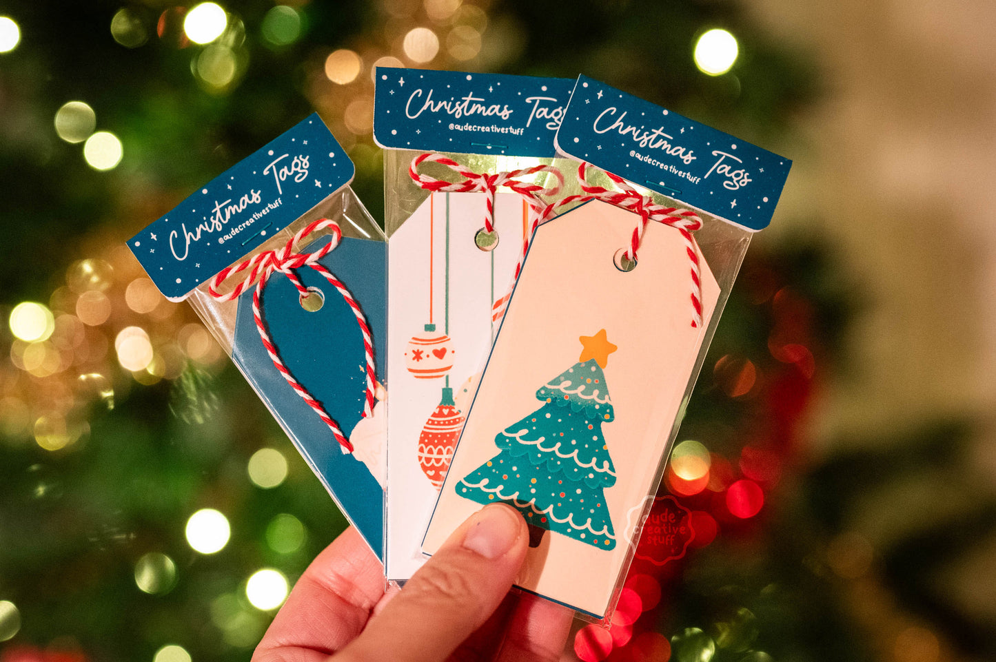 Etiquettes de Noël à accrocher à vos paquets cadeaux