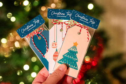 Etiquettes de Noël à accrocher à vos paquets cadeaux