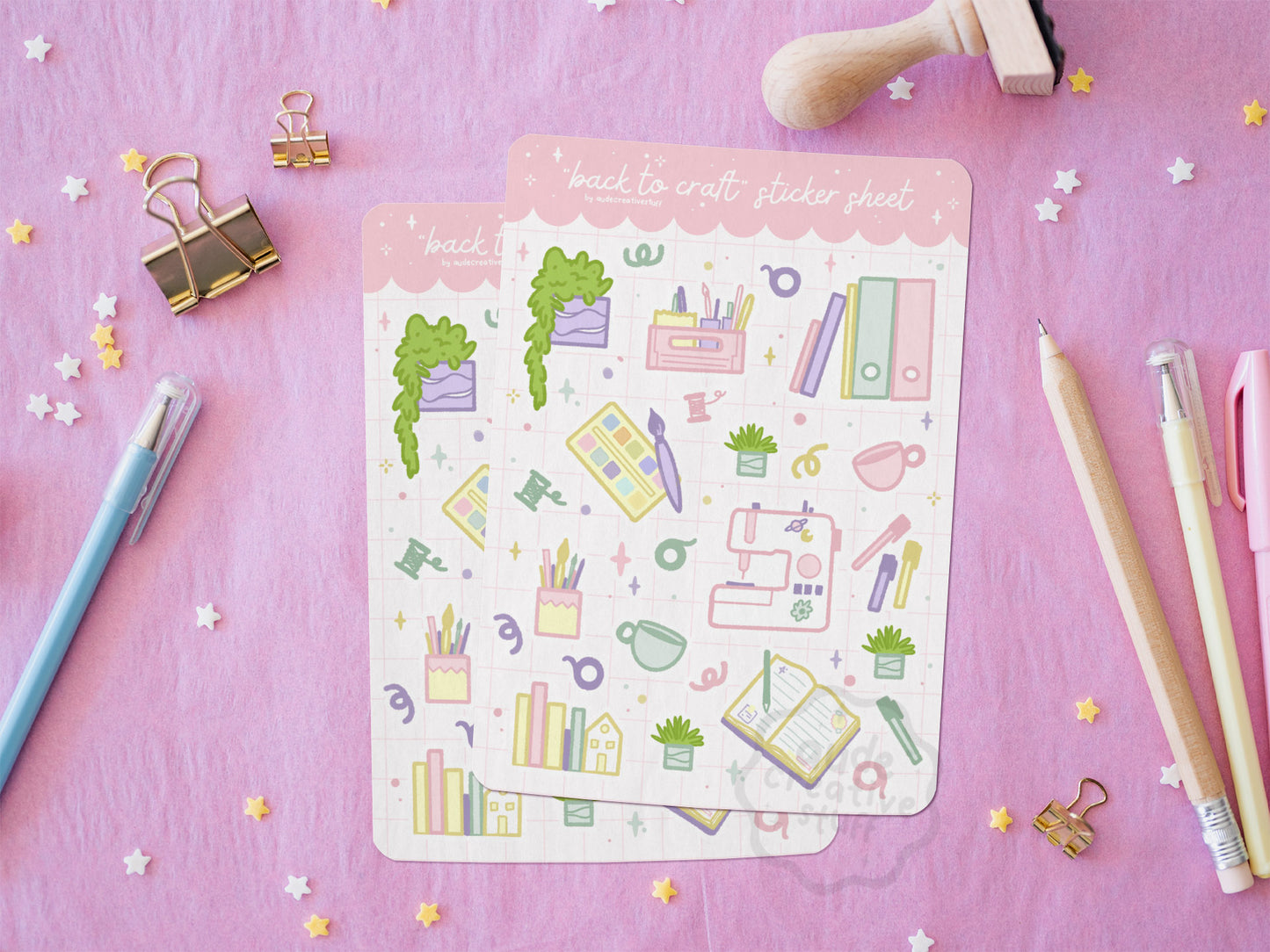 Stickers Journaling Thème Activités Artistiques