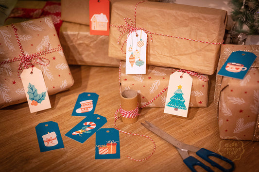 Etiquettes de Noël à accrocher à vos paquets cadeaux