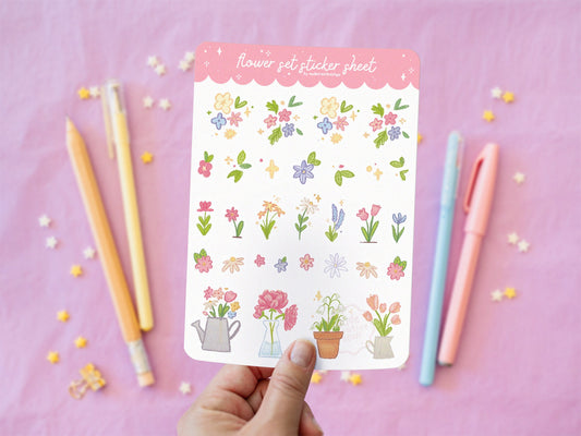 Stickers Journaling Thème Printemps Fleuri