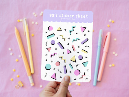 Stickers Journaling Thème Années 90