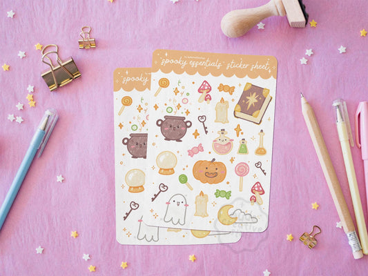 Stickers Journaling Thème Halloween Kawaii