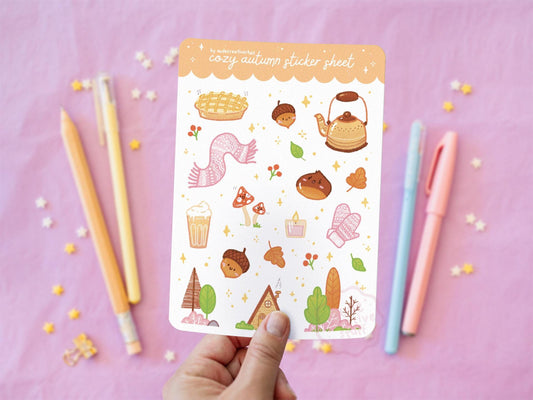 Stickers Journaling Thème Forêt d'Automne